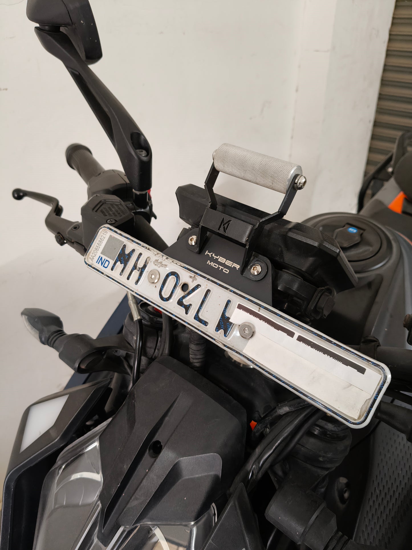 Number plate bracket for GPS Mount KTM Duke 390/250 - Gen3 and 200/160 - Gen2